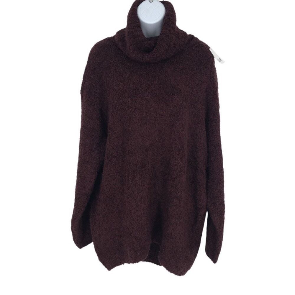 Gap Cozy Boucle Turtleneck Tunic Sweater Womens Medium Merino Wool NWT #U - Picture 2 of 9